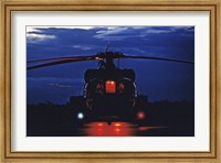 Framed UH-60A Black Hawk Helicopter