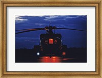 Framed UH-60A Black Hawk Helicopter