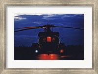 Framed UH-60A Black Hawk Helicopter