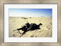 Framed Saudi Arabia: Members of the 1st BN During Desert Shield