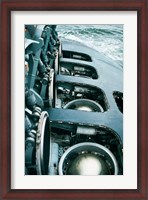 Framed Close-up of a submarine missile silos