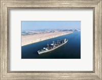 Framed USS Neosho Transits the Suez Canal