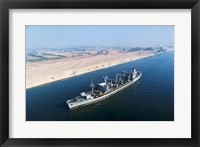 Framed USS Neosho Transits the Suez Canal