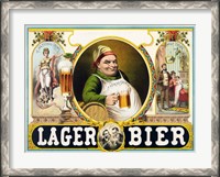 Framed Lager Bier