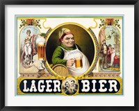 Framed Lager Bier