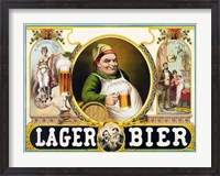 Framed Lager Bier