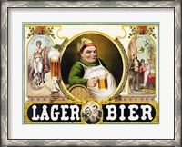 Framed Lager Bier