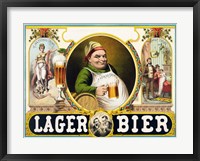 Framed Lager Bier