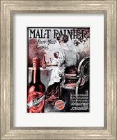 Framed Malt Rainier Beer