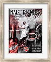 Framed Malt Rainier Beer