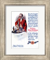 Framed Pabst Blue Ribbon Beer 1911