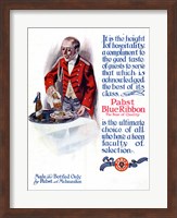 Framed Pabst Blue Ribbon Beer 1911