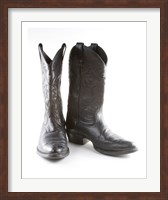 Framed Black Cowboy Boots