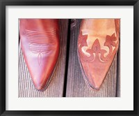 Framed Cowboy Boot Tips