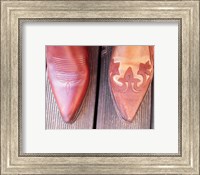 Framed Cowboy Boot Tips