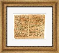 Framed Edwin Smith Papyrus