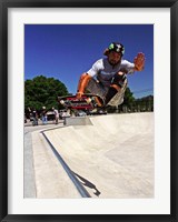 Framed Santa Cruz Skateboard