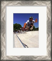 Framed Santa Cruz Skateboard