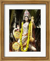 Framed Saraswati with Vitarka Mudra