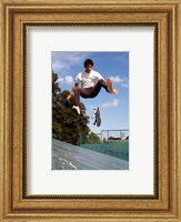 Framed Skateboarding Jump