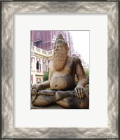 Framed Yogi Sculpture