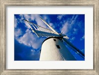 Framed Low angle view of a traditional windmill, Ballycopeland Windmill, Millisle, County Down, Northern Ireland
