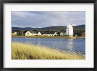 Framed Traditional windmill along a river, Blennerville Windmill, Tralee, County Kerry, Ireland