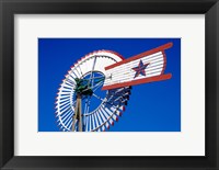 Framed Texas Star Windmill