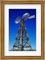 Framed Low angle view of a windmill at American Wind Power Center, Lubbock, Texas, USA