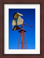 Framed Fan Windmill in Texas