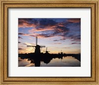 Framed Windmills Kinderdijk Netherlands