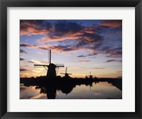 Framed Windmills Kinderdijk Netherlands