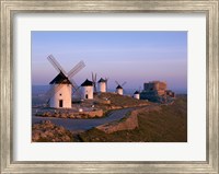 Framed Windmills, La Mancha, Consuegra, Castilla-La Mancha, Spain