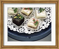 Framed Close-up of assorted cakes on a plate