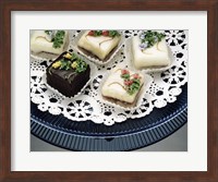 Framed Close-up of assorted cakes on a plate