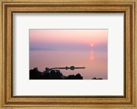 Framed Sunrise view from Tihany, Tihany, Lake Balaton, Hungary