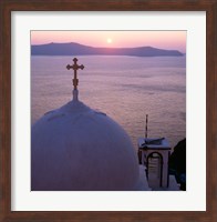 Framed Sunrise, Santorini, Oia, Cyclades Islands, Greece