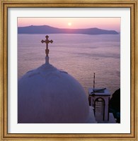 Framed Sunrise, Santorini, Oia, Cyclades Islands, Greece