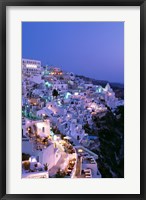 Framed Night, Santorini, Thira (Fira), Cyclades Islands, Greece