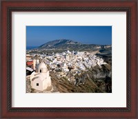 Framed Thira (Fira) City, Cyclades Islands, Greece