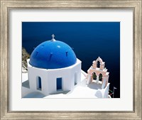 Framed Santorini, Oia , Cyclades Islands, Greece Arial View
