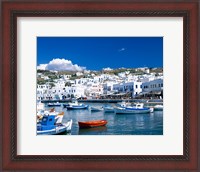 Framed Town View, Mykonos, Cyclades Islands, Greece