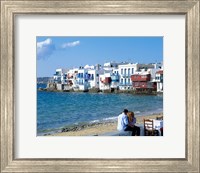 Framed Little Venice, Mykonos, Cyclades Islands, Greece