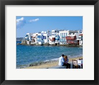 Framed Little Venice, Mykonos, Cyclades Islands, Greece