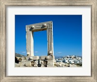 Framed Portara Gateway, Temple of Apollo, Naxos, Cyclades Islands, Greece