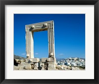 Framed Portara Gateway, Temple of Apollo, Naxos, Cyclades Islands, Greece