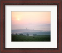 Framed Sunrise near Hawes, Yorkshire Dales National Park, North Yorkshire, England