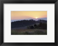 Framed Panoramic view of a sunrise, Oregon, USA