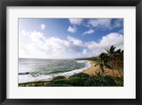Framed Wailua Beach Kauai Hawaii USA