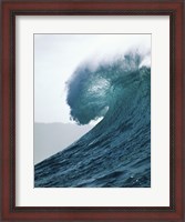 Framed Close-up of an ocean wave, Waimea Bay, Oahu, Hawaii, USA